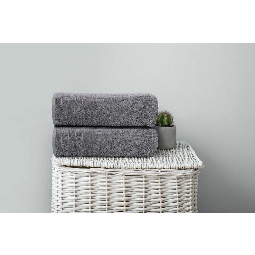 Tens Towels 4 Piece Extra Large Bath Towels 30 x 60 Inches, Dark Grey | 100% Cotton, Larger & Lighter Weight, Quicker to Dry, Super Soft and Absorbent, Perfect for Bathroom