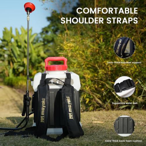 3Gallon Lawn Garden Sprayer Compatible with Milwaukee 18V Battery(Tool Only), Backpack Pump Sprayer, Translucent Water Tank, Adjustable Pressure, for Spraying Plants, Watering, Weeds, Cleaning