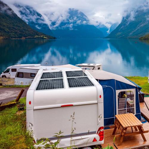 50 Watt 12 Volt Monocrystalline Solar Panel, Outdoor Waterproof Mono Solar Panels for 12V Battery, RV Roof, Boat Charging, Caravan, Car, Homes, and Any Other Off-Grid Applications