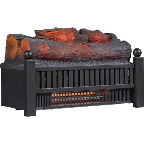 duraflame® Electric Log Set 1,000 Sq Ft Infrared Heater, Faux Logs Insert with LED Flames for Existing Fireplaces, Crackling Sounds, Remote Control Included