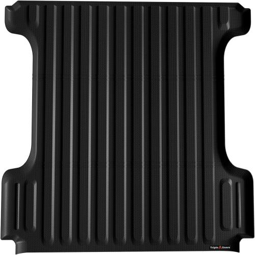 TripleAliners Truck Bed Mat Compatible with 2009-2025 2026 Dodge Ram 1500 & 2019-2024 Classic Accessories 5'7'' Perfectly Flush All Weather Protection TPE Heavy Duty Cargo Mat (Won't fit Rambox)