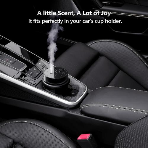 Airversa AN8 Waterless Essential Oil Diffuser Starter Kit, Black