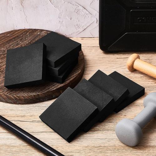 8 Pcs Non Slip Furniture Pads 4 x 4 x 3/4 Thick Foam Rubber Pad Heavy Duty Furniture Grippers Anti Vibration Rubber Feet Mat Floor Protectors for Hardwood Floors Washing Machines Chair Bed Table