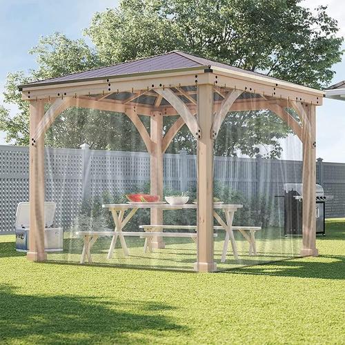 3x6ft Clear Tarps Heavy Duty PVC Vinyl 14 Mil Thick Tarpaulin, Glass Tarpaulin with Metal Grommets, Protects Against Water, UV-Ray, Tear, Cold Weather Resistan for Greenhouse Balcony Garden