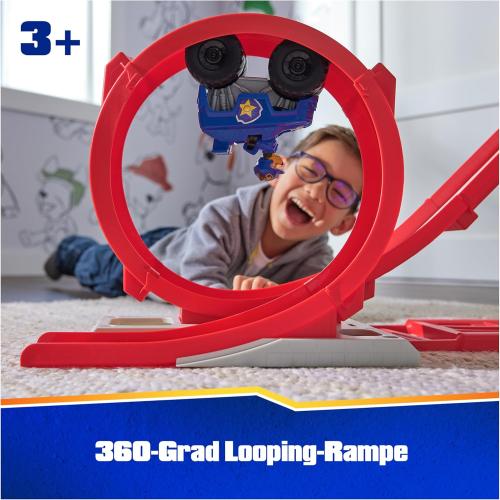 PAW Patrol: Rescue Wheels Super Loop Tower HQ, with Light, Sound, Vehicle Launcher, Chase Action Figure & Toy Truck, Kids Toys for Boys & Girls Age 3