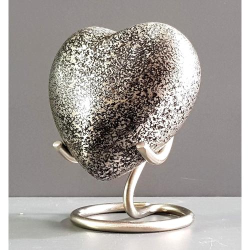 Esplanade Heart Shape Cremation Urn Memorial Container Jar Pot | Metal Urns | Memorial Keepsake Urns