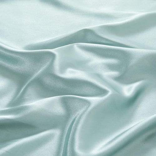 Silk Satin Bed Sheets, Full Size Sheets Set, Ultra Soft Silky Bedding Set with 18'' Extra Deep Pocket Fitted Sheet for High Mattress (Full, Aqua)