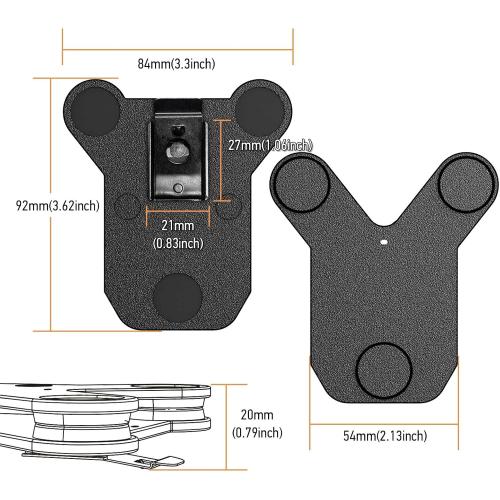 Body Camera Magnet Bracket, Strong Magnet for KP9, KP20, KP22 Cameras
