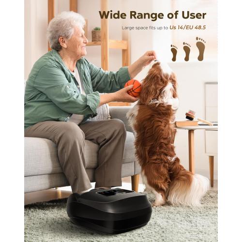 Foot Massager Machine with Heat, Shiatsu Foot Massager with Cordless Remote, 2026 Upgraded Deep Kneading, for Plantar Fasciitis, Neuropathy, Birthday Gifts for Women Mom Men Dad, Up to Foot Size 14