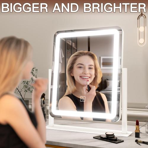 Vanity Mirror with , for Vanity Desk Tabletop, Bedroom (no light; no cable)