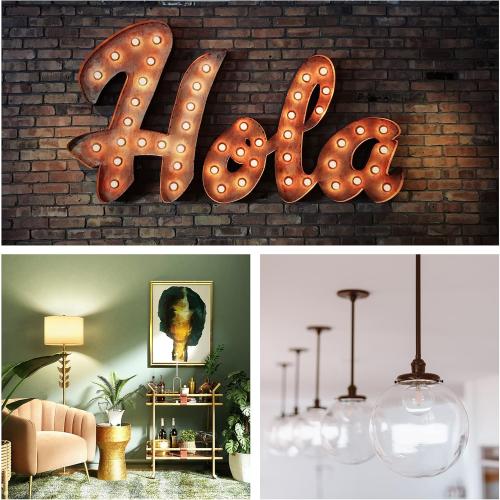 6 Pack G50 E26 Globe LED Light Bulbs Non-Dimmable, G16.5 Small Round Edison Bulb Equivalent 25W 40W Soft Warm White Light 2700K Clear Glass LED Filament Chandelier Ceiling Fan Replacement Bulbs