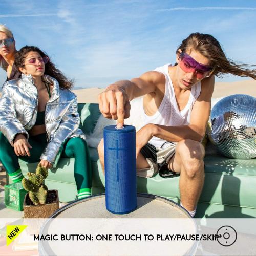 Ultimate Ears MEGABOOM 3 Portable Wireless Bluetooth Speaker (Powerful Sound   Thundering Bass, Bluetooth, Magic Button, Waterproof, Battery 20 Hours) - Lagoon Blue
