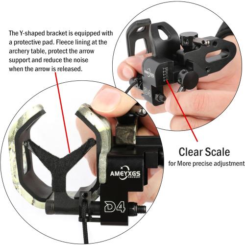 ZSHJGJR Archery Drop Fall Away Arrow Rest Micro Adjustable Right Hand for Compound Bow Hunting Shooting Accessories