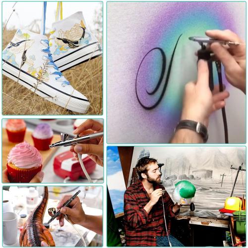 30ml Bottles of Airbrush Paint, 16 Colors Airbrush Paint Set, Water Based Air Brush Paints, Ready to Spray, Air Brush Painting Set, 30ml/Bottle