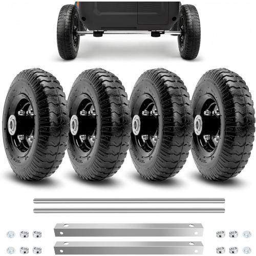 All Terrain Wheel Kit,Cart for Generac iQ3500 with Puncture-Resistant Pneumatic Puncture-Resistant Pneumatic Tires (4 Packs)