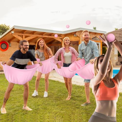 4sets Baby Shower Games Bridal Shower Games Funny Activities Balls Included Funniest Baby Game Ever for Boy or Girl How Many Plushies Can You Catch in Your Diaper (Pink)