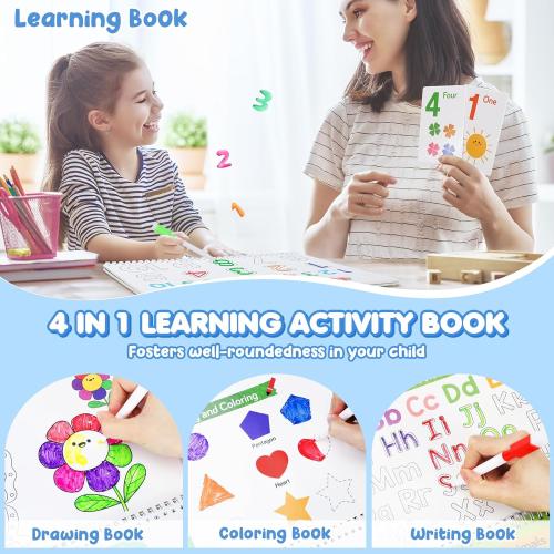 URMYWO My Preschool Busy Book for Toddlers 3-5, 36 Learning Activities