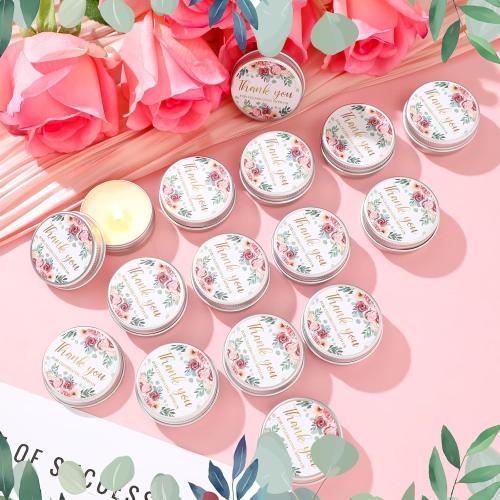 MTLEE 40 Pcs Wedding Candles Gift Favors (Pink Rose)