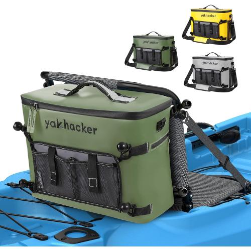 Kayak Cooler, Waterproof Seat Back Cooler for Kayaks with Lawn-Chair Style Seats, Kayak Accessories Cooler Bag, Portable Ice Chest Cooler for Kayaking, Travel, Lunch, Beaches &Trips