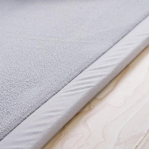 Grey Loartee Nursery Crawling Rug and Play Mat - Velvet Coral for Toddler Exercise