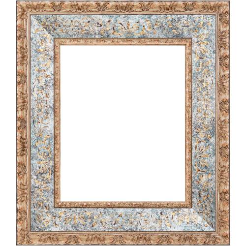 ArtXO Antique 18x24 Picture Frame,2.75 Wide Wooden Vintage Ornate Photo Frame 18 by 24 In,Gallery WAll Art Decor,Bronze Gold & Aquamarine 5