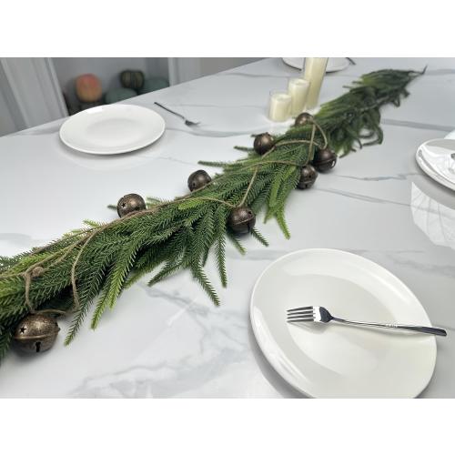 Artificial Real Touch Deluxe Norfolk Pine Garland Christmas Garland for Mantle Garland Greenery Christmas Garlands 106''(1pcs)
