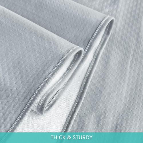 Grey Splat Mat 2 Pack for Under High Chair & Arts & Crafts & Eating Mess, Waterproof Baby Playtime Anti-Slip High Chair Mat for Floor or Table, Reusable & Portable Splash Mat