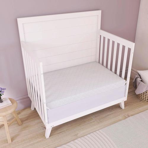 Dream On Me Holly 2-in-1 Mini & Portable Crib Mattress  Dual Sided, Vinyl Waterproof Cover, 3” Fiber Core, GREENGUARD Gold Certified, Fits Standard Portable and Mini-Cribs