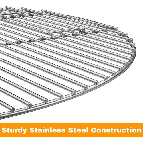 only fire Stainless Steel Cooking Grate BBQ Cladding Rod Cooking Grate for Grill, Fire Pit,