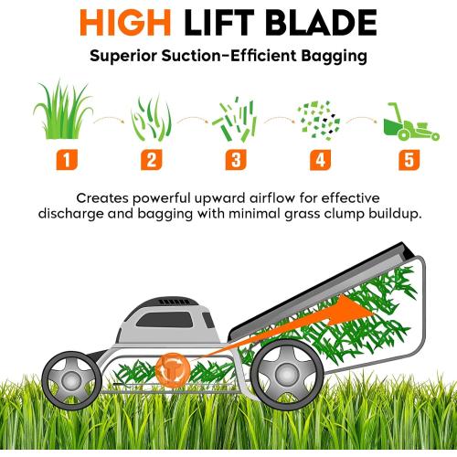 ILONPA 942-05052A High Lift Mower Blades for Cub Cadet ZT1 XT1 50 inch Deck