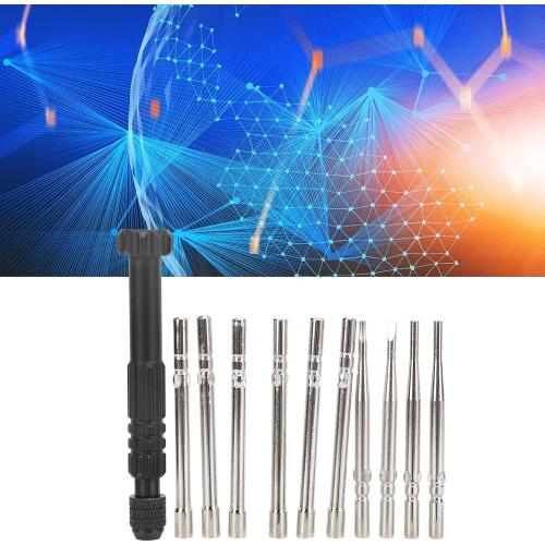 Qiilu 10PCS Carburetor Adjustment Screwdriver Tool Kit, Carburetor Adjuster Tool for 2 Stroke Small Engines Wire Trimmer Chain Saw Leaf Blower