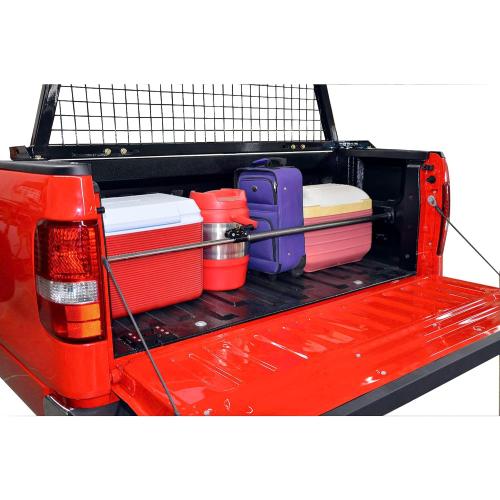 Ratcheting Cargo Bar, Adjustable from 44 to 74, Includes Rubber feet to Prevent Scratching, Great for Keeping Items Secure from Moving in Your Truck Bed