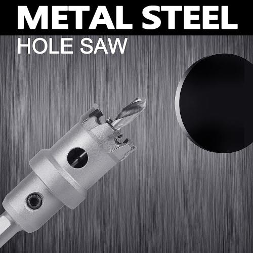 13mm (1/2 inch) Metal Steel Hole Saw with 2 Drill Bits, Hole Cutter for Thick Metal,Stainless Steel,Iron and Wood (13mm (1/2 inch))
