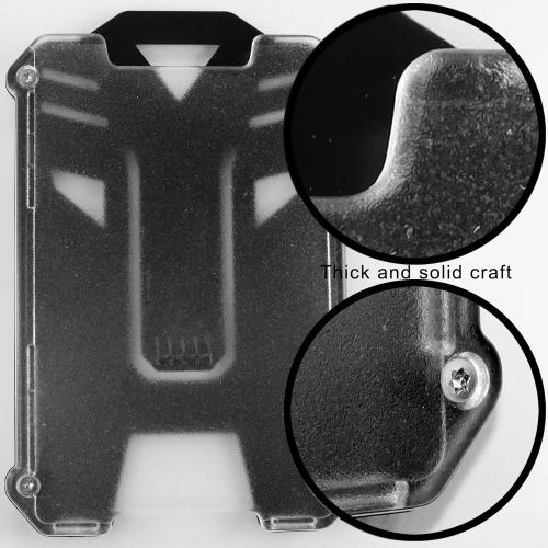 ID Card Holder, Heavy Duty ID Card Holder for Students, Teachers, Office Workers, Doctors, Nurses, School, Hospital, Corporate Exhibition (Black)