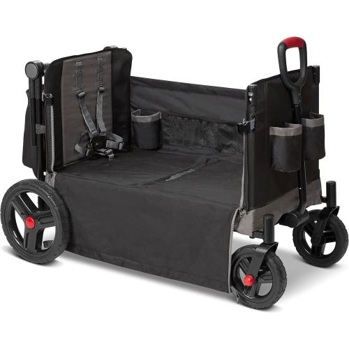 Radio Flyer Wagon for Kids, Baby Stroller, Outside Toys for Toddlers 1-3, Rolling Cart, Beach Cart with Wheels, Trav'ler Stroller Wagon with Protective Cover, for Ages 1  Years