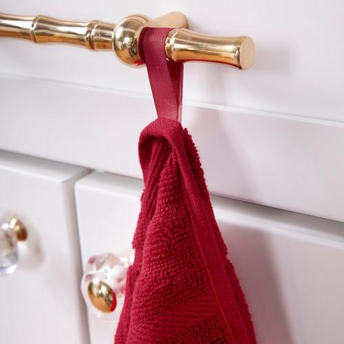 All-Clad Solid Kitchen Towel: Highly Absorbent, Super Soft Long Lasting - 100% Cotton, 17x30 Tea Towel for Cleaning & Drying Dishes, Pans, Glassware, or Countertops, (1-Pack), Chili