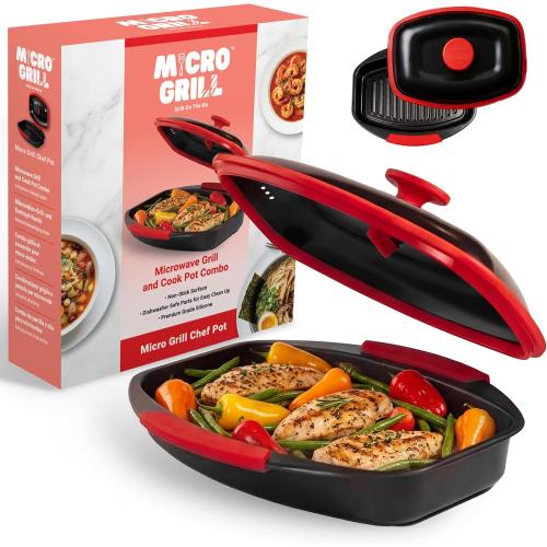 Chef Pot Microwave Cooking – Versatile Microwave Food Cooker with Lid – Microwave Safe Steamer & Soup Pot – BPA-Free, Dishwasher Safe, Ideal for Fast Meals & Healthy Cooking