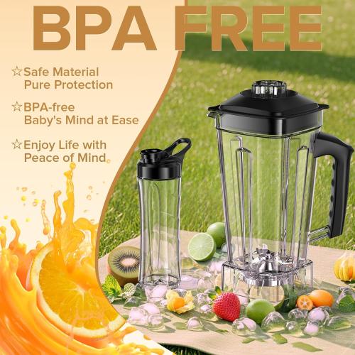 Blender for Smoothies, Ice Crushing, Frozen Fruits, Countertop Blenders for Kitchen, Smoothie Blender with 68Oz Pitcher, Red