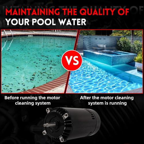 Pool pump motor 1 1/2 HP, 1 PH, 60Hz, 230/115 V, 3450RPM, 56J FRAME, ODP