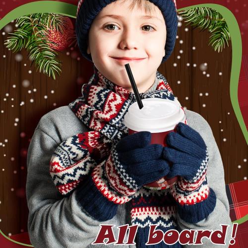 50 Set Christmas Hot Cocoa Paper Cups 12 oz Christmas Disposable Coffee Cups with Lids Straw Holiday Cup Bulk for Cocoa Hot Chocolate Bar Supplies for Beverage Ice Cream Coffee Party Decor