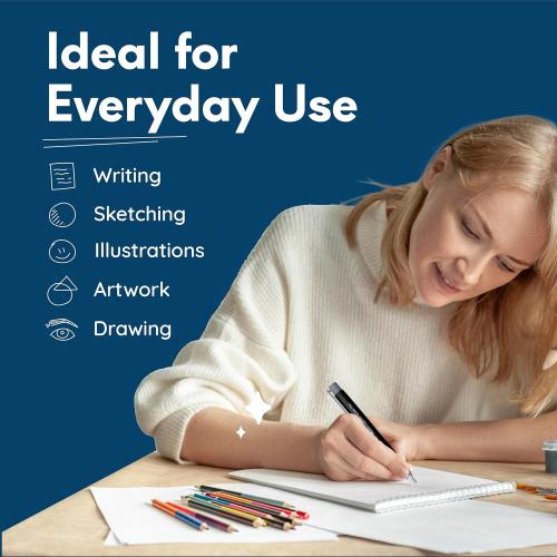 MozArt Eraser Pen Set 2 Pens   10 Jumbo Refills for Mechanical Pencil