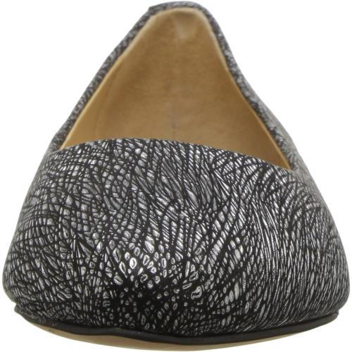 Size 6.5 Black Metalic Trotters Women's Estee Ballet Flat