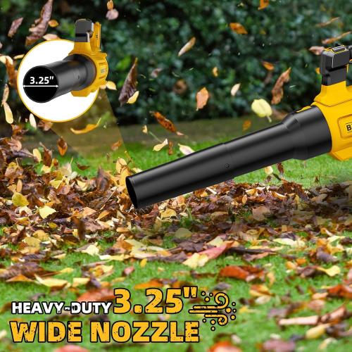 20V Cordless Leaf Blower, Max 600 CFM/125 MPH Turbo Boost Mode Compatible with DeWALT 20V Max Battery, Brushless Motor, Ergonomic 3.6LBS for Driveway & Yard, Tool Only