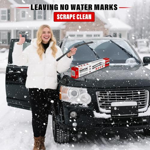 Windshield Wiper Blades Replacement for 2007-2017 Jeep Wrangler 2008-2018 Wrangler JK Original Factory Quality Front Rear Wipers Blade Set for My Car - 15 15 13 (Pack of 3)