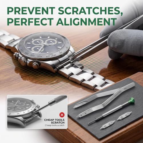 7825 Spring Bar Tweezers: Watch Spring Bar Tool with Replacement Tips