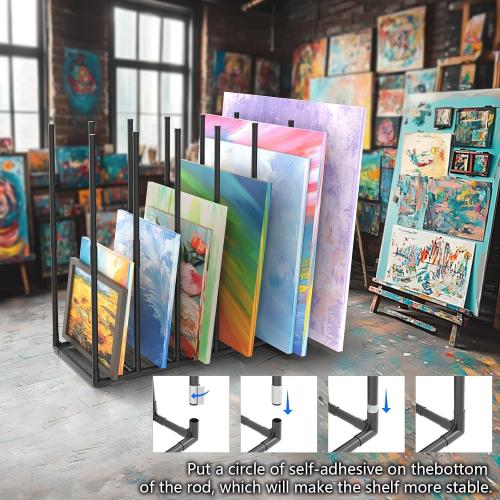Large Art Storage Rack, Art Drying Rack, Art Canvas Organizer, Store Frames, Panels, Prints, Canvases, Panels For Oil Painting Display, Art Studio, Gallery