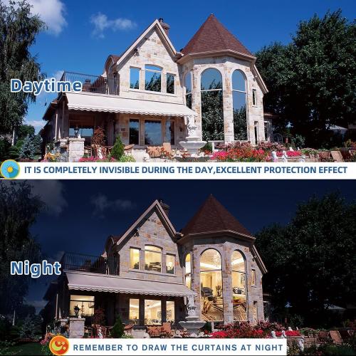 Heat Control Window Film, Window Tint Sun Blocking Blackout and UV Protection, one-Way Privacy Mirror Reflective Film,Explosion-Proof Premium PET Material Cosmic Black, 17.5 Inch x 6.5 Feet