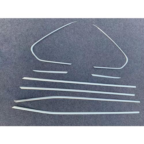 Car Accessories Fit for Toyota RAV4 2019-2025 Stainless Steel Chrome Lower Windows Frame Sill Molding Cover Trims 8PCS