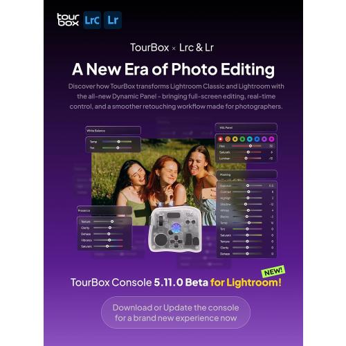 TOUR BOX Elite Plus - iPad Drawing Bluetooth Controller, Video Editing Photo Color Grading Speed Editor, Programmable Creative Console Keyboard for DaVinci Procreate Adobe Softwares and More