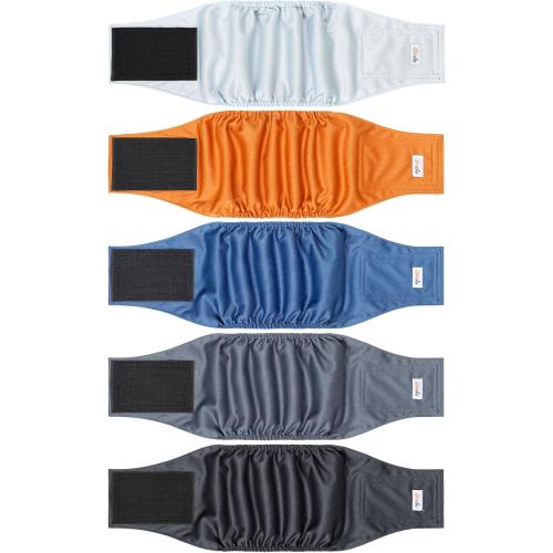 5 Pack Dog Diapers Male Reusable, Premium Belly Bands for Dogs, High Absorbing Male Dog Pee Wraps for Doggie in Incontinence or Excitable Urination and Training Gray XL
